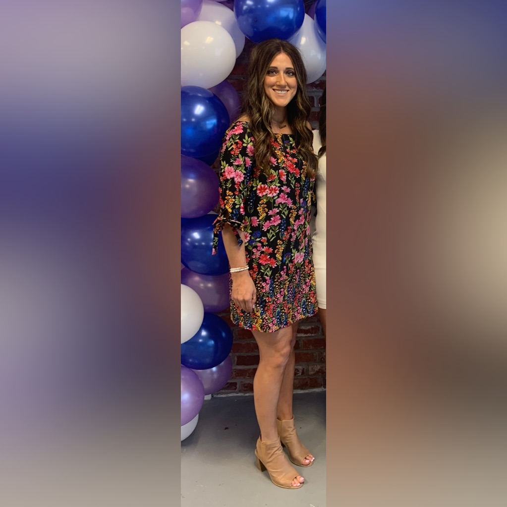 Off Shoulder Floral Vince Camuto Dress Size 2